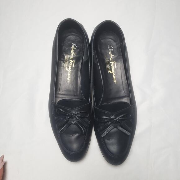 Vintage Salvatore Ferragamo Womens Loafers Leather - Picture 2 of 7